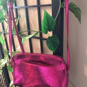 Universal Thread Shiny Pink Crossbody Bag purse